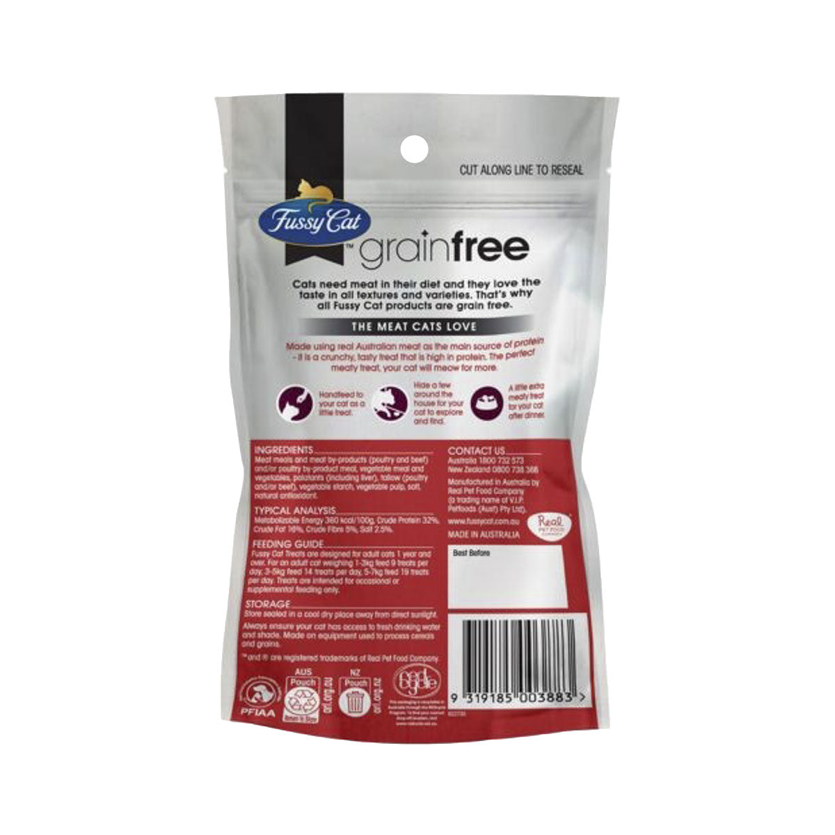 Fussy Cat Crunchers Liver 100g
