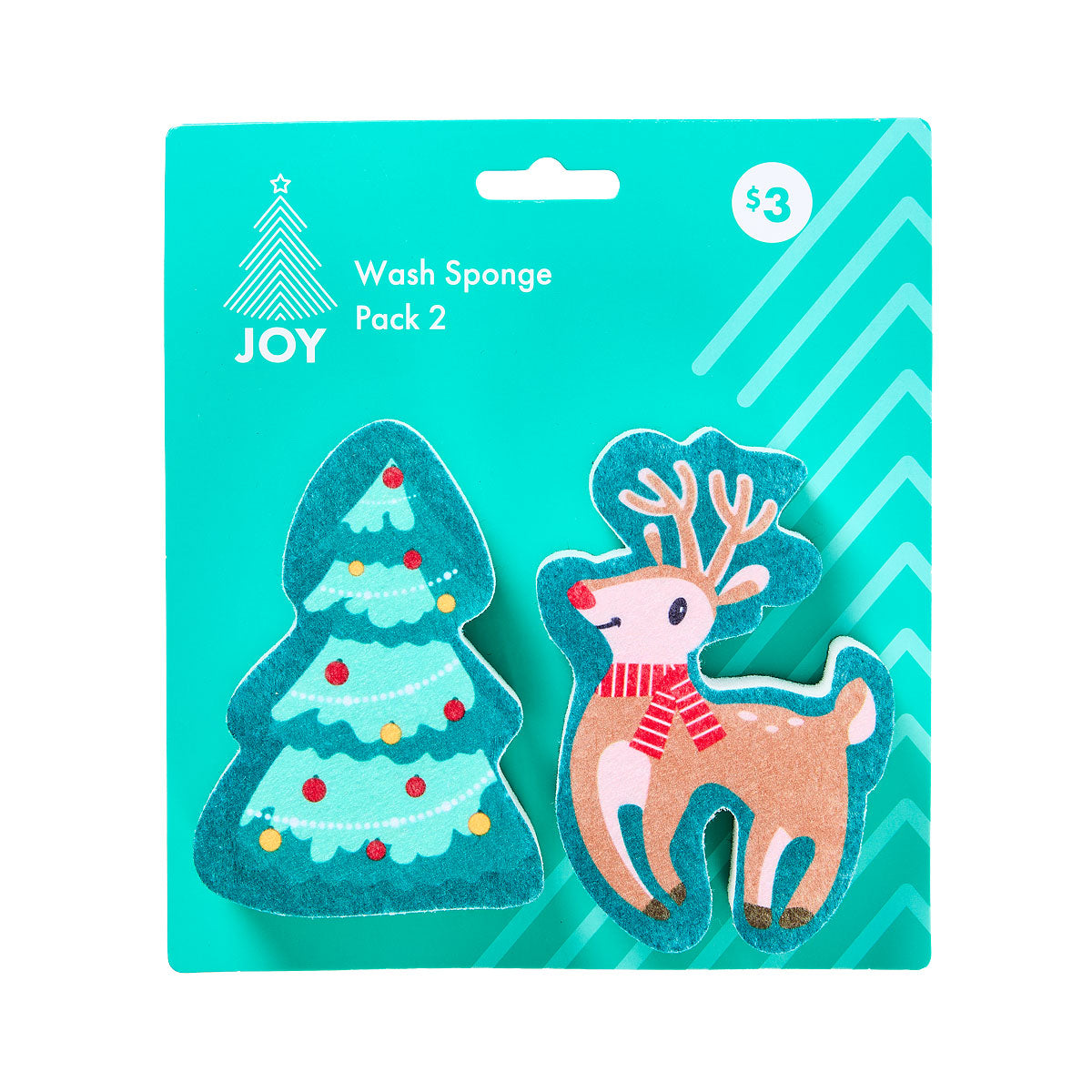 Christmas Wash Sponges 2pk