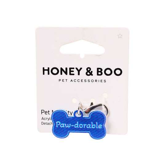 Honey & Boo Pet Tag Denim