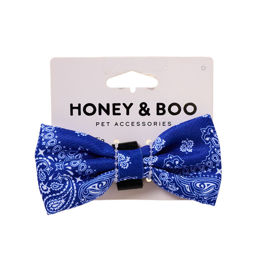 Honey & Boo Pet Bow Denim Print