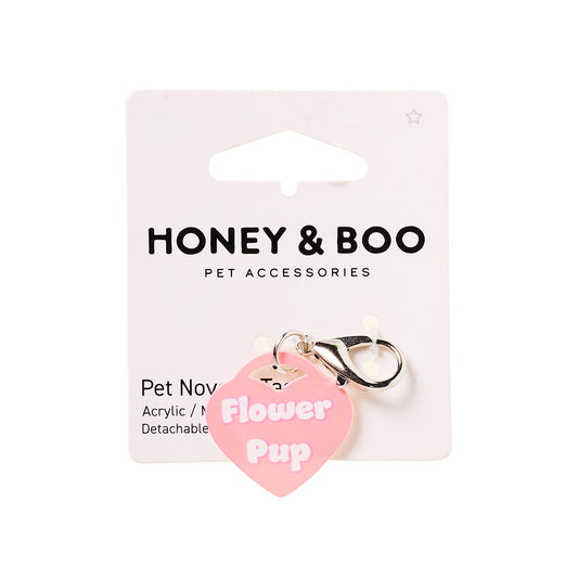 Honey & Boo Pet Tag Flower Pup