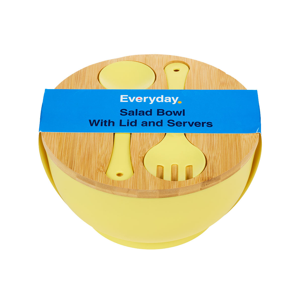 Everyday Salad Bowl With Lid Plastic Assorted