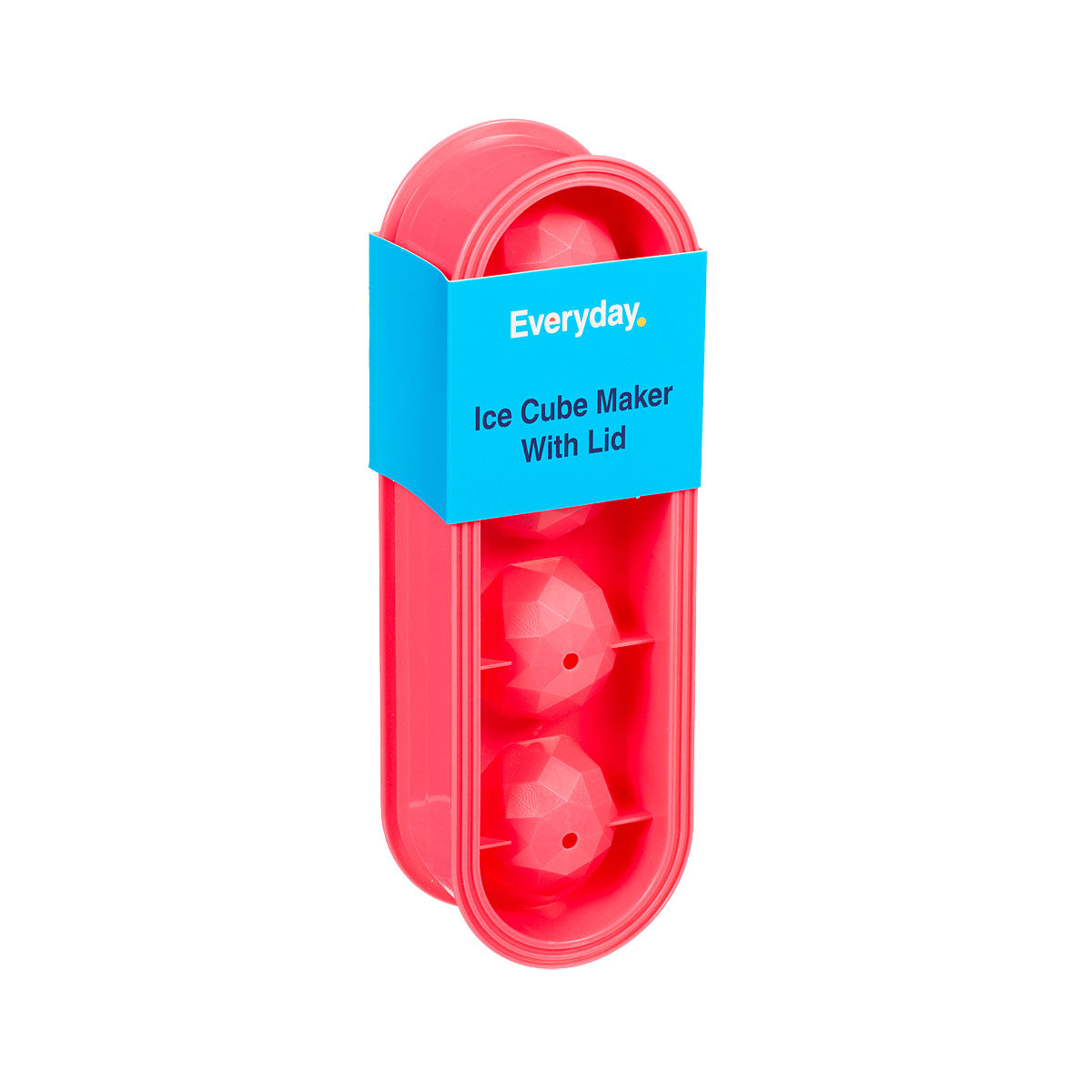 Everyday Plastic Ice Cube Maker With Lid Assorted