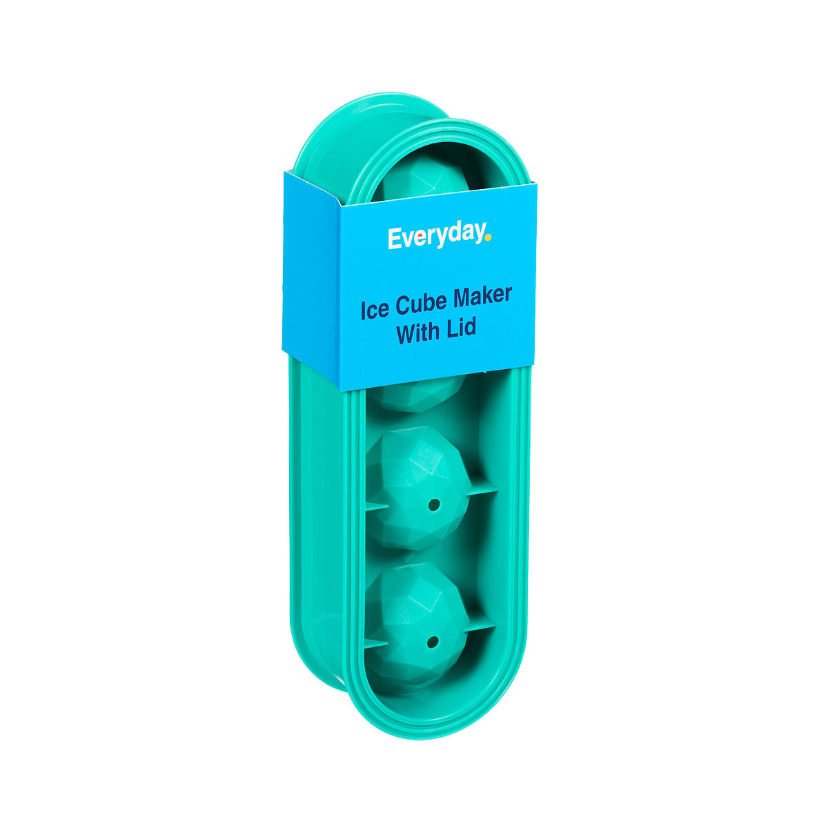 Everyday Plastic Ice Cube Maker With Lid Assorted