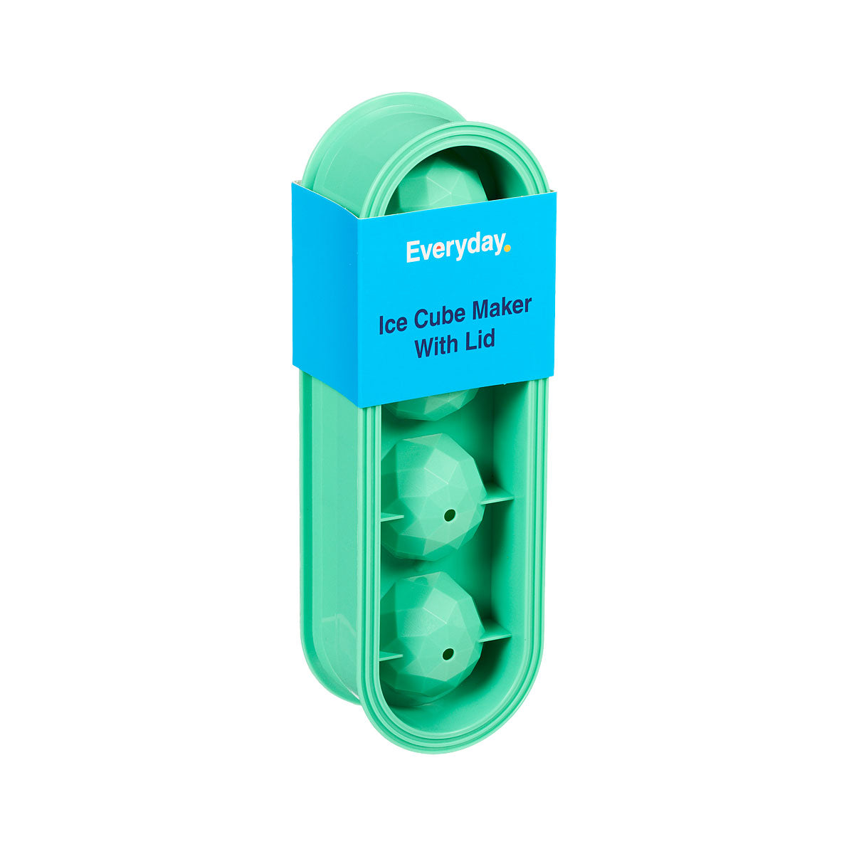 Everyday Plastic Ice Cube Maker With Lid Assorted