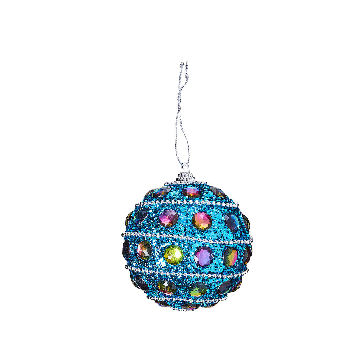 Christmas Gem Ball Ornament 8cm