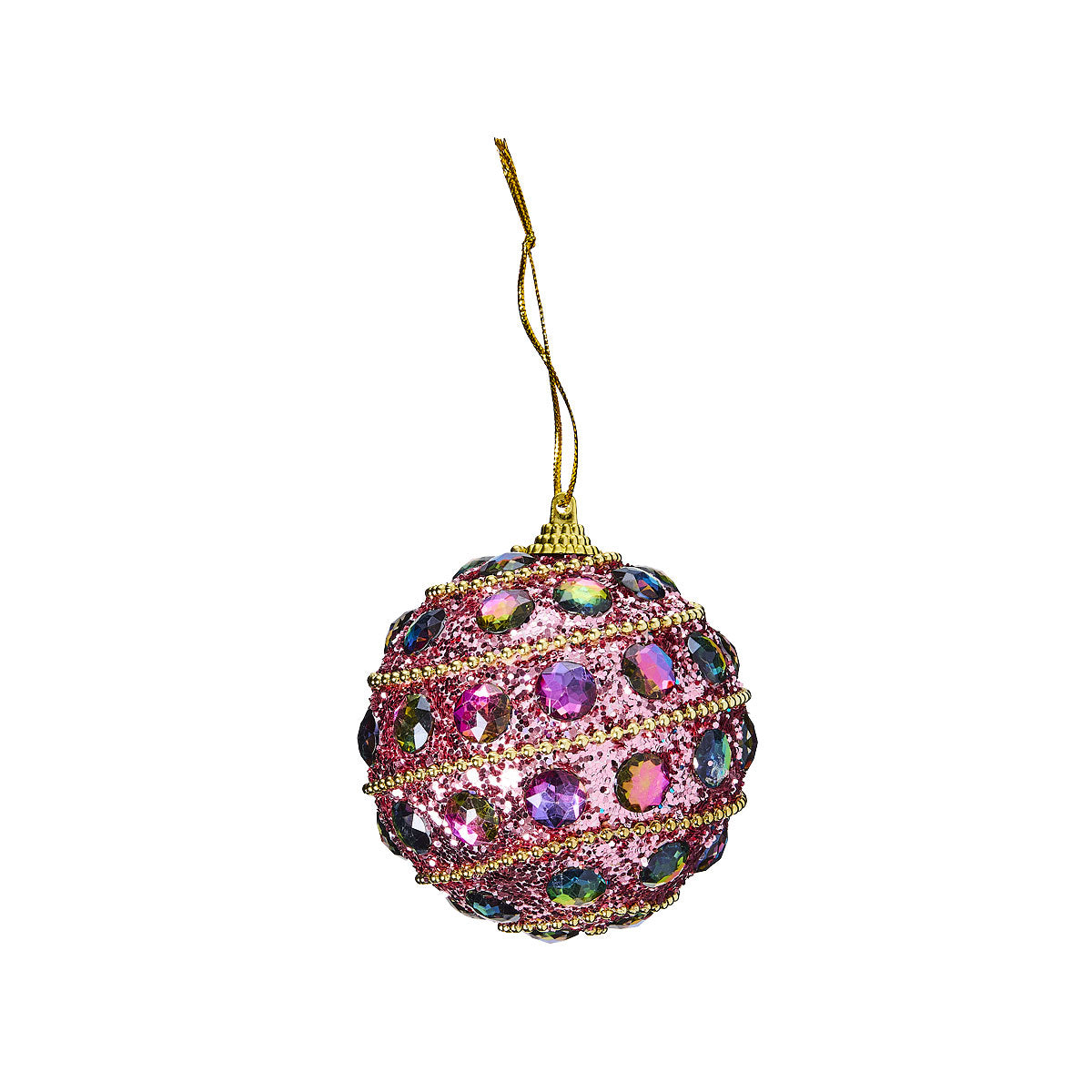 Christmas Gem Ball Ornament 8cm