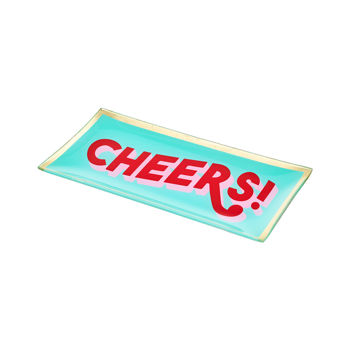 Rectangular Glass Slogan Plate Assorted