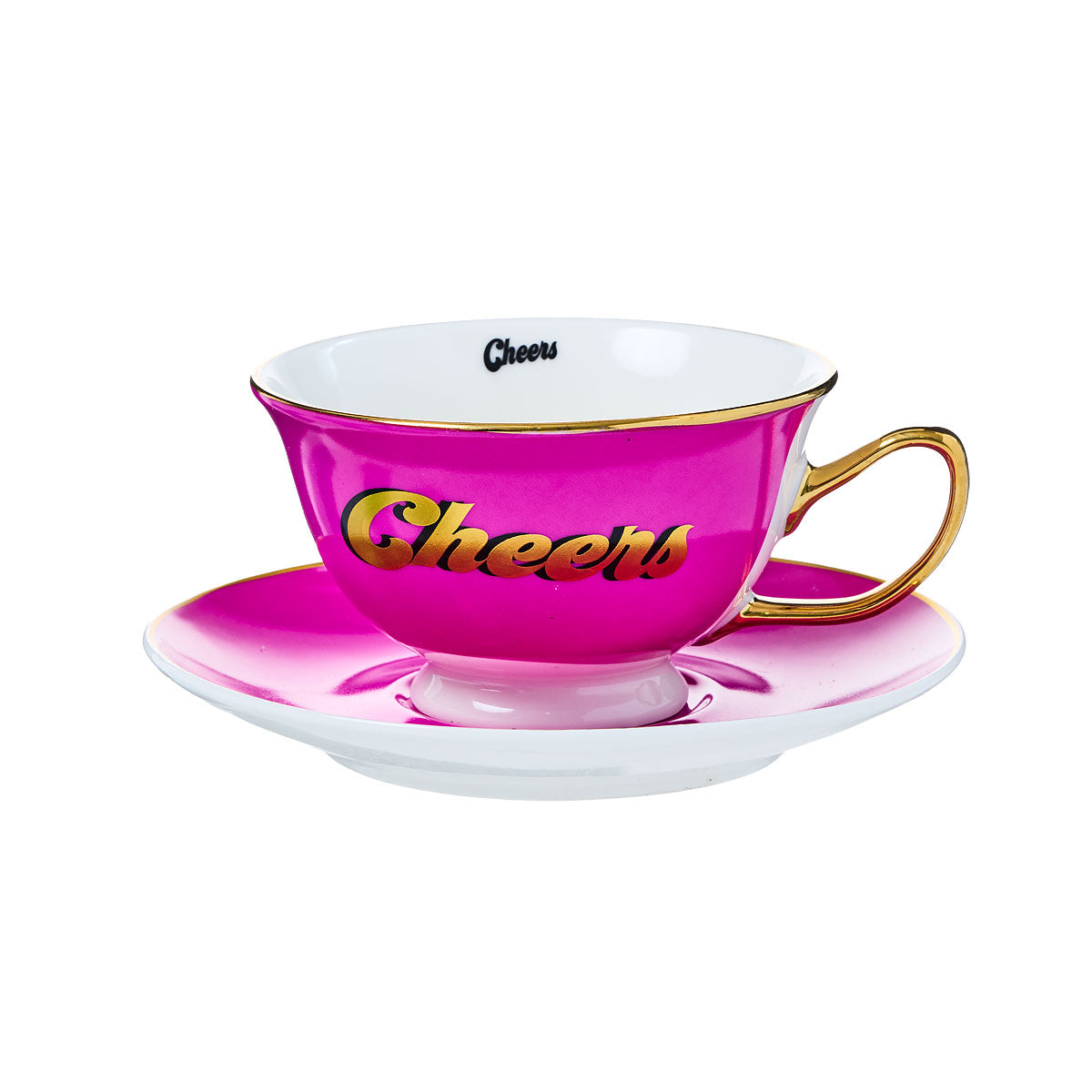 Cheers Teacup & Saucer Assorted