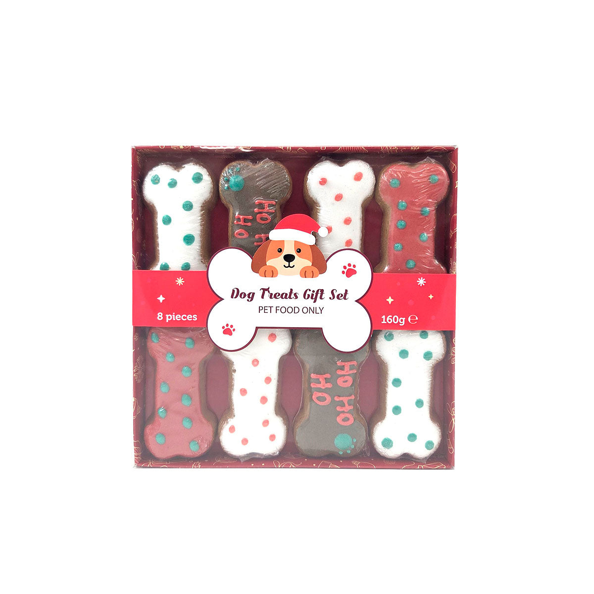 Christmas 8pc Dog Treat Gift Set 160g
