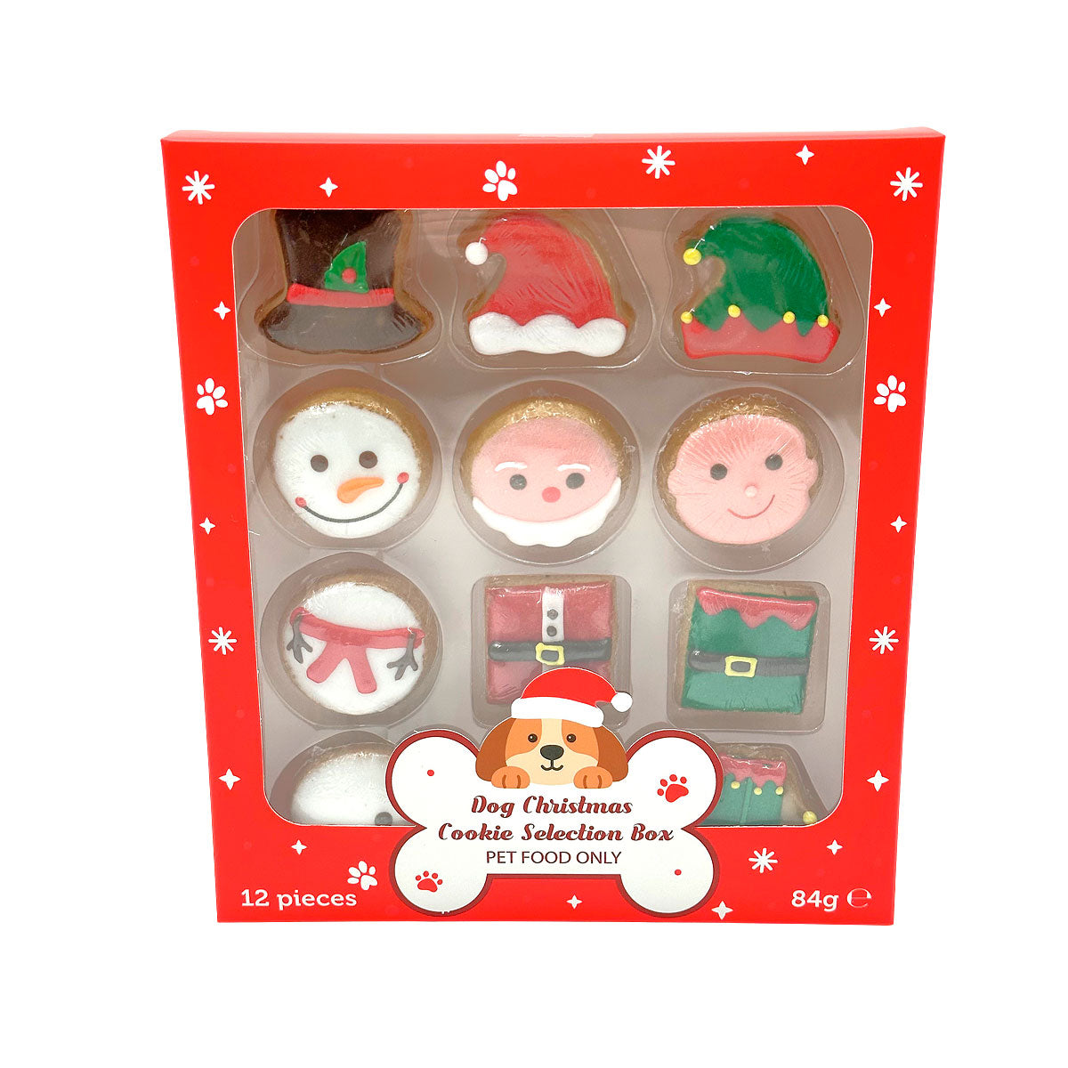 Christmas Decorated Iced Dog Treats 12pk 84g