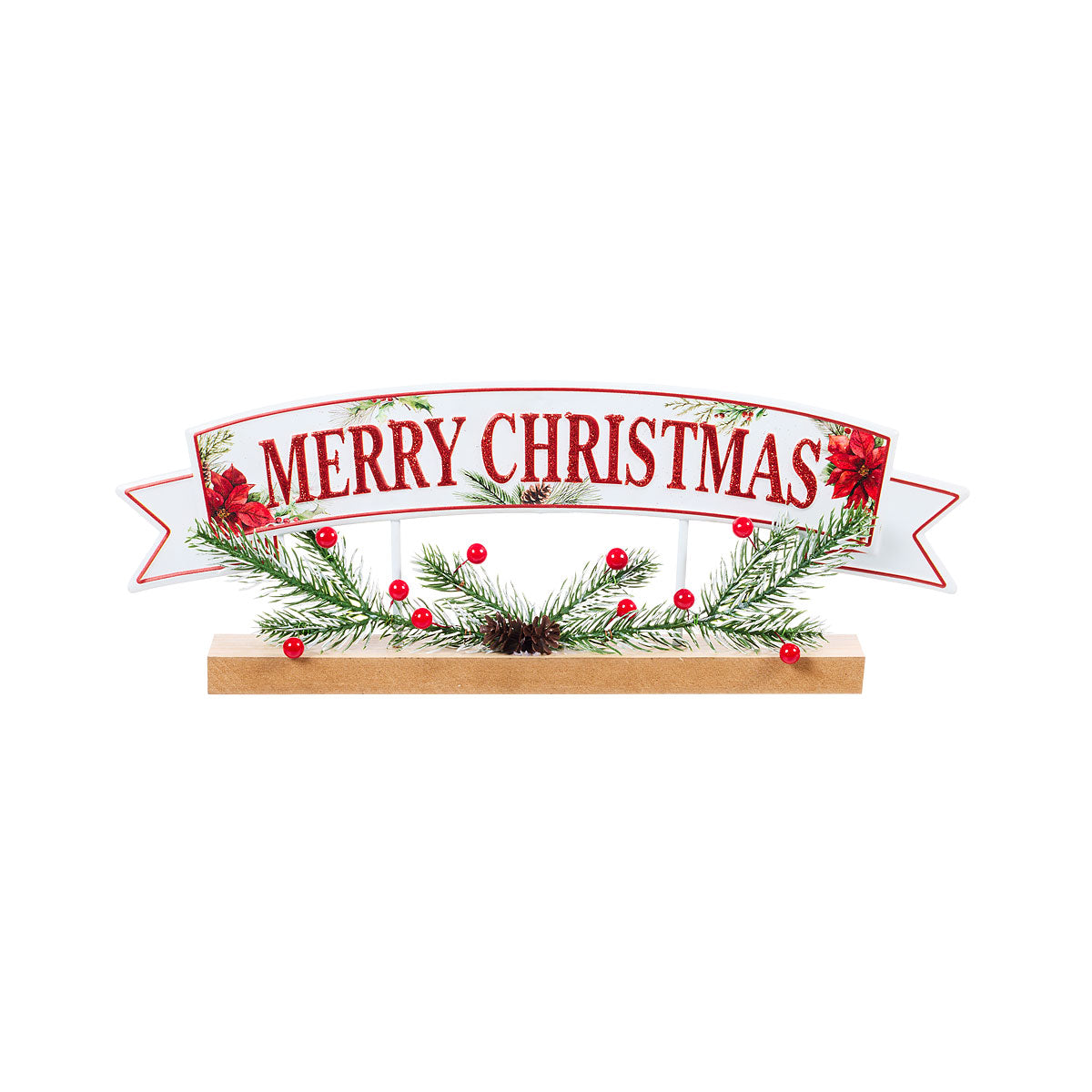Christmas Merry Christmas Metal Sign