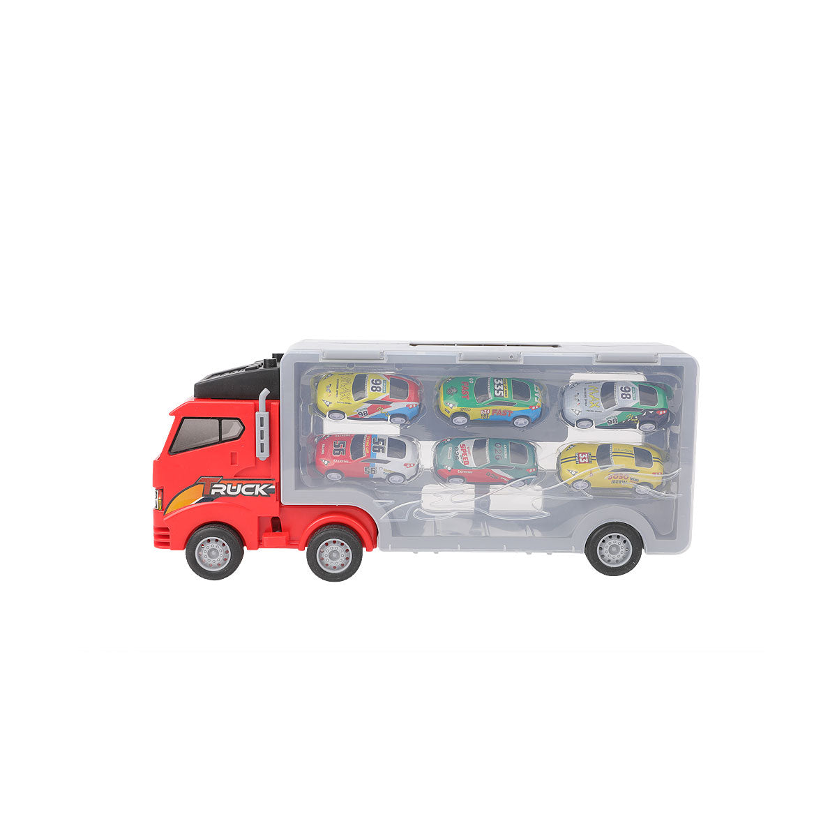 Truck Storage Set With 6 Cars