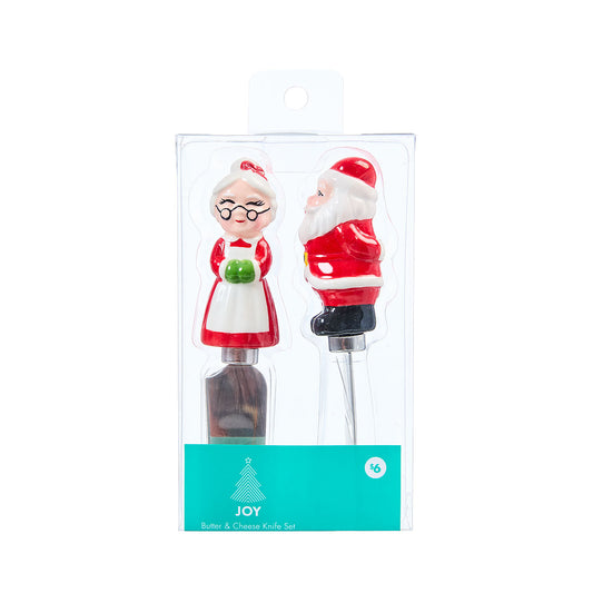 Christmas 2pc Butter/Cheese Knifes