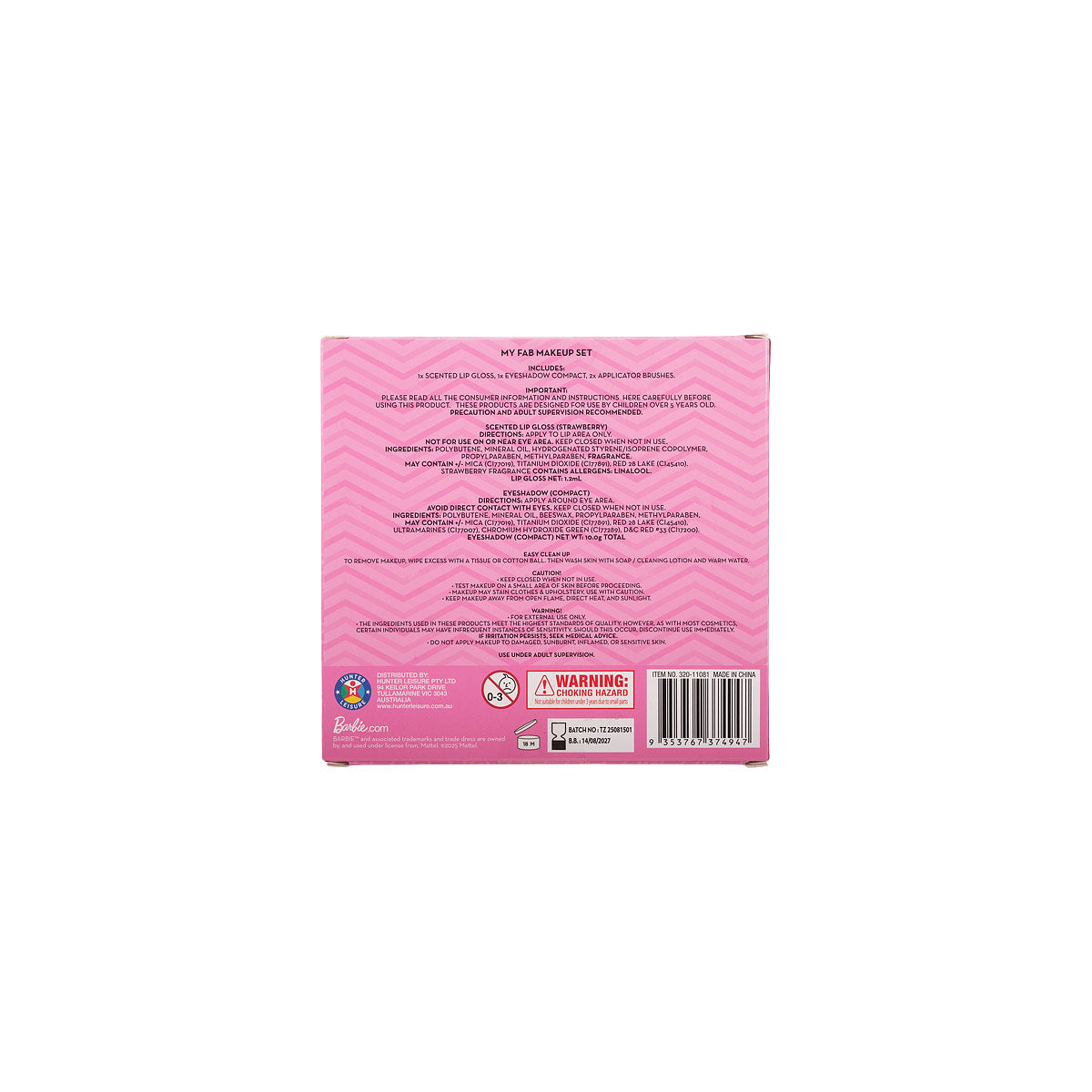 Barbie My Fab Make-Up & Lip Gloss Set