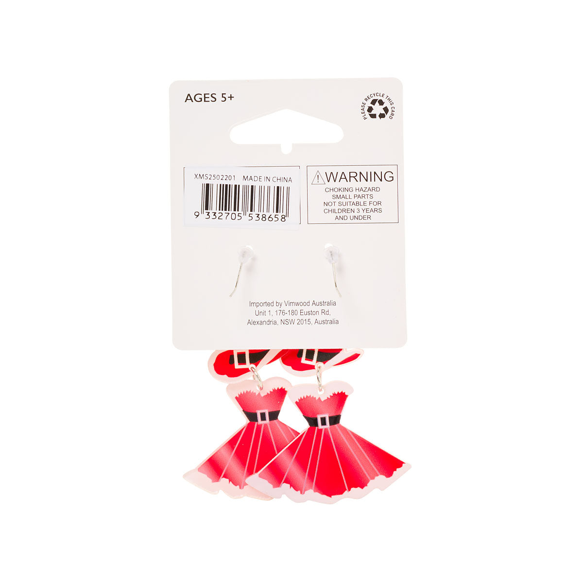 Christmas Earrings Santa Cowgirl