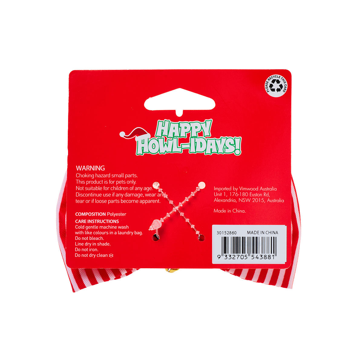 Christmas Pet Bowtie Icon Print