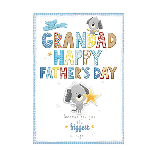 Father's Day Card Grandad Scruffles With Star