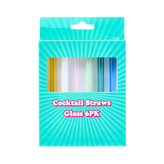 Glass Cocktail Straws Assorted