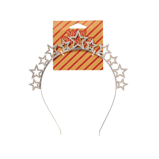 Christmas Diamonte Star Alice Band