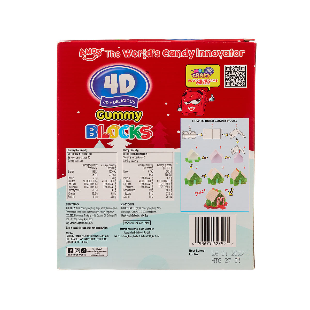 Christmas Gummy House Decorating Kit 458g