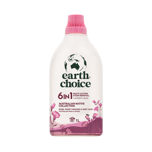 Earth Choice Laundry Liquid Rose, Sweet Orange & Grey Gum 6 in 1 1L