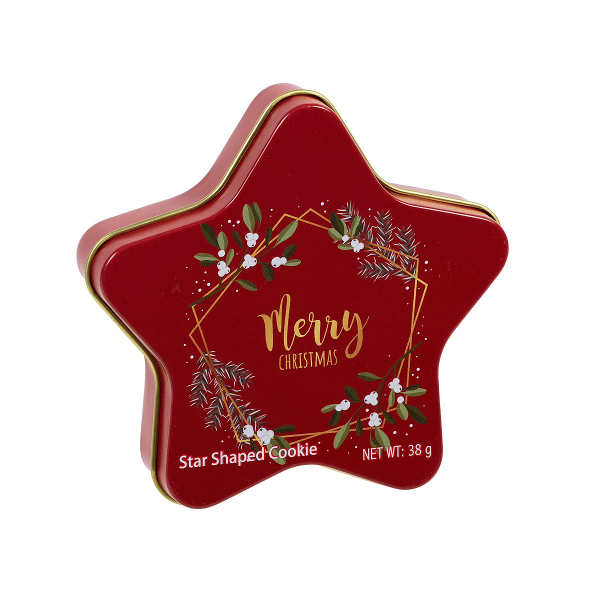 Christmas Star Tin With Butter Cookies 38g