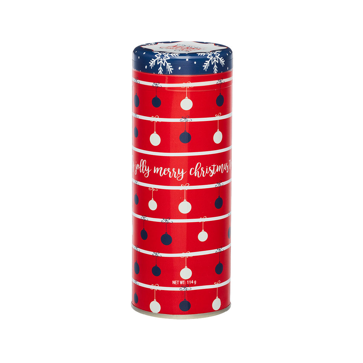 Christmas Tube Tin With Wafers 114g