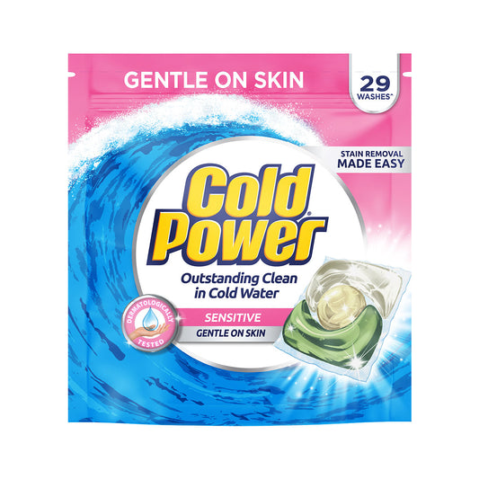 Cold Power Laundry Capsules Sensitive 29pk