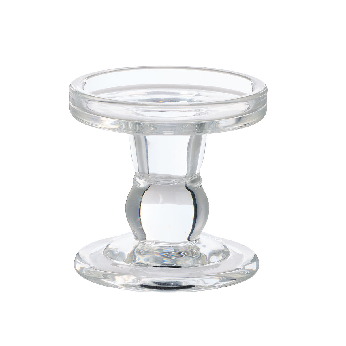 Glass Pillar Candle Holder 8.5cm