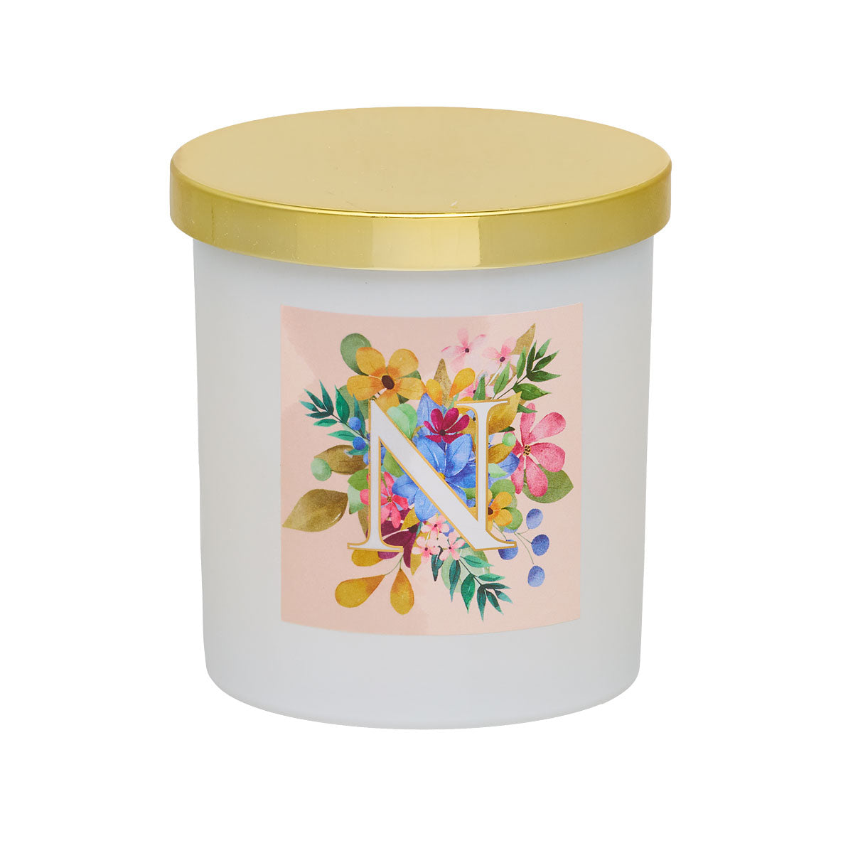 Monogram Floral Candle Assorted