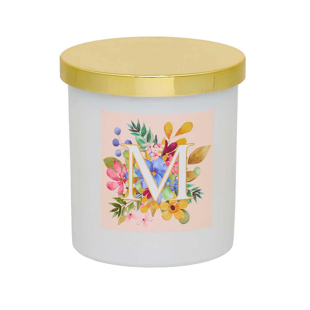 Monogram Floral Candle Assorted