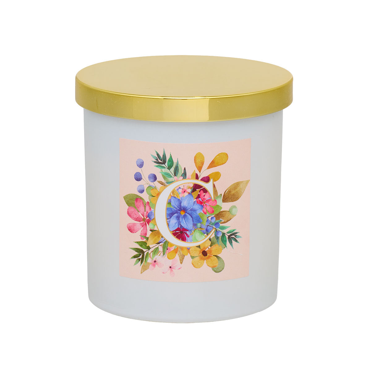 Monogram Floral Candle Assorted