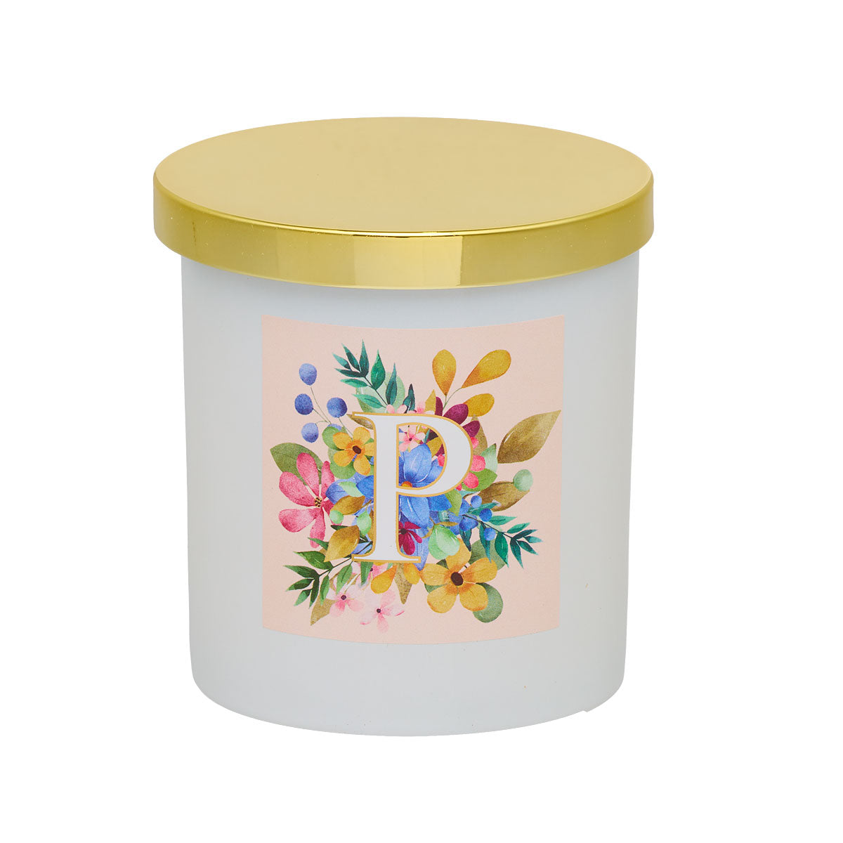 Monogram Floral Candle Assorted