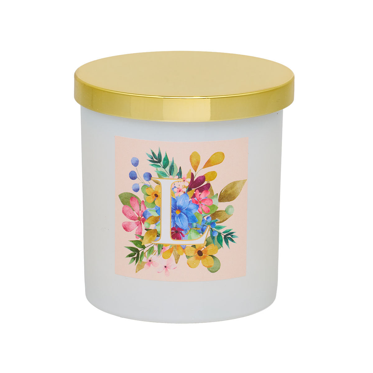 Monogram Floral Candle Assorted