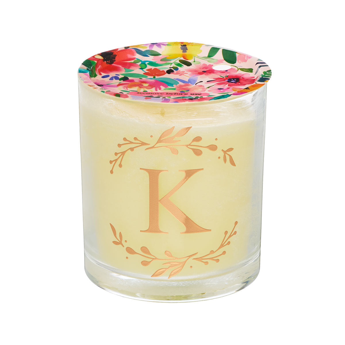 Monogram Wreath Candle Assorted