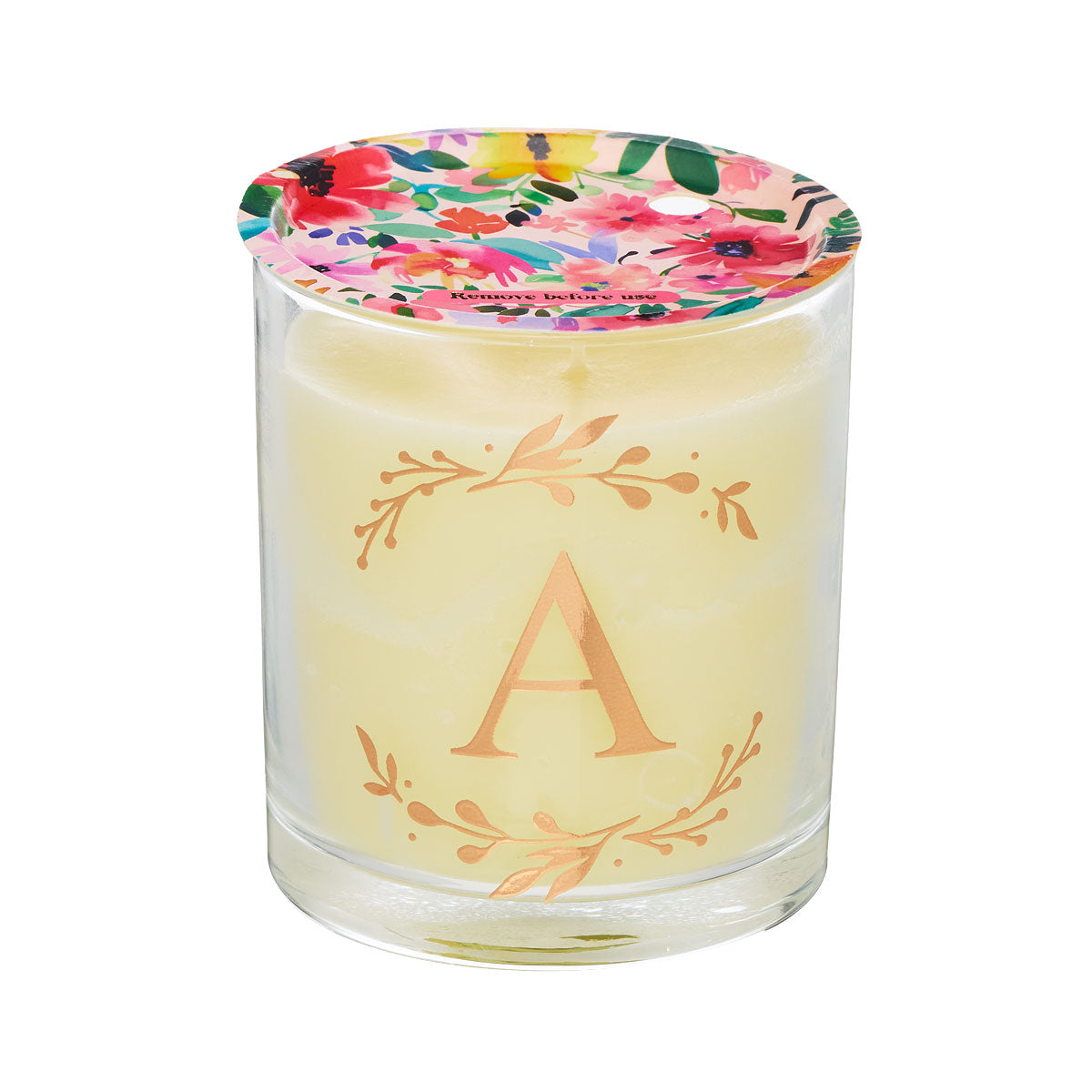 Monogram Wreath Candle Assorted