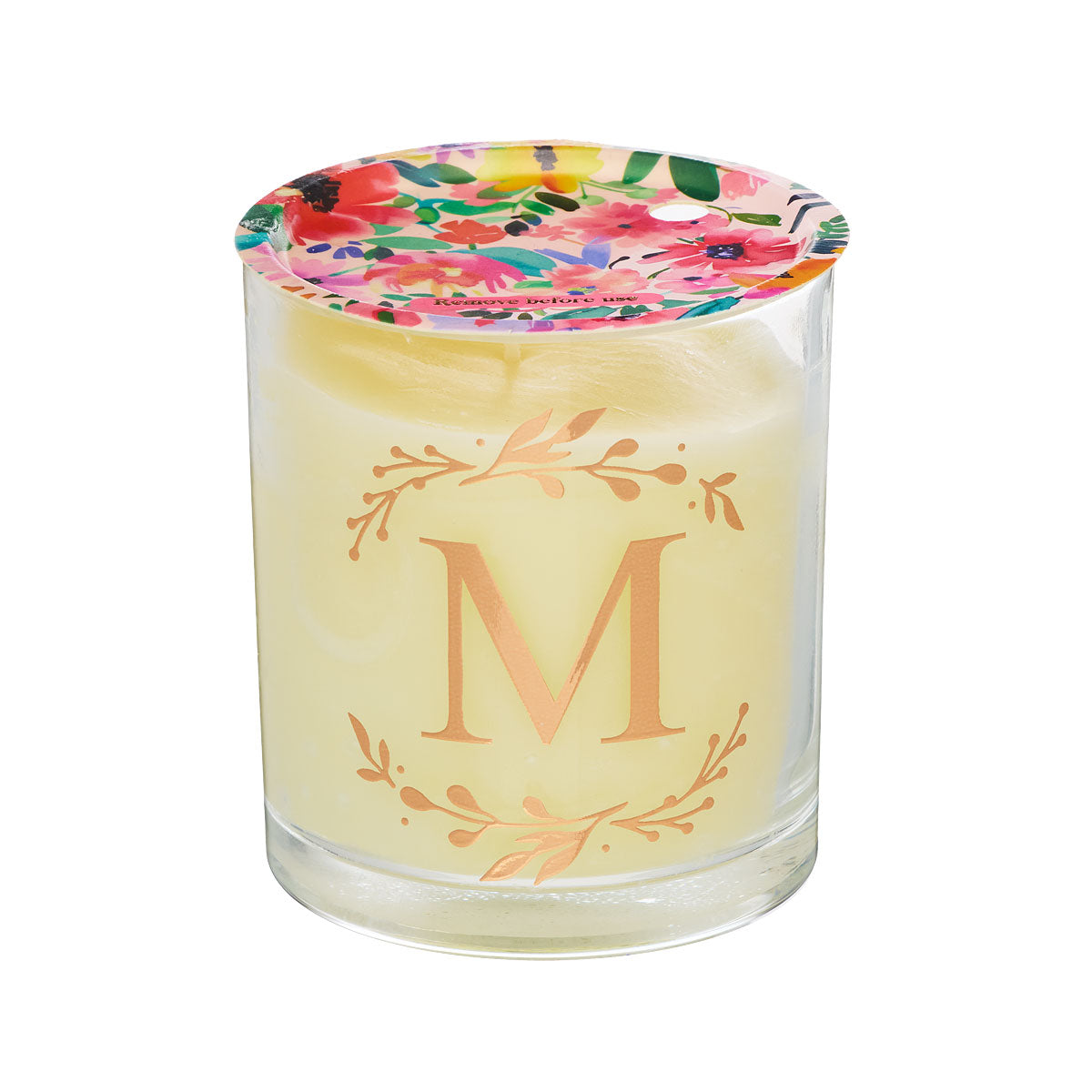 Monogram Wreath Candle Assorted