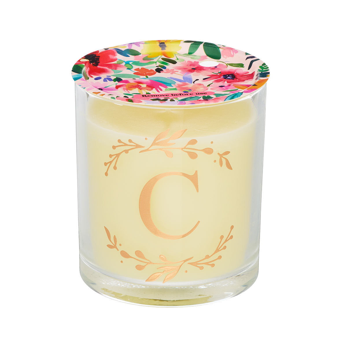 Monogram Wreath Candle Assorted