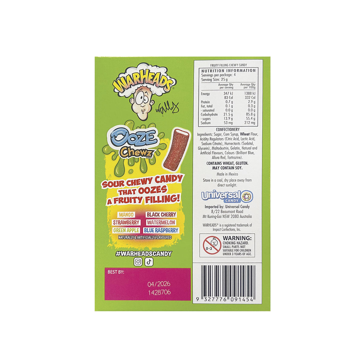 Warheads Ooze Chews 99g
