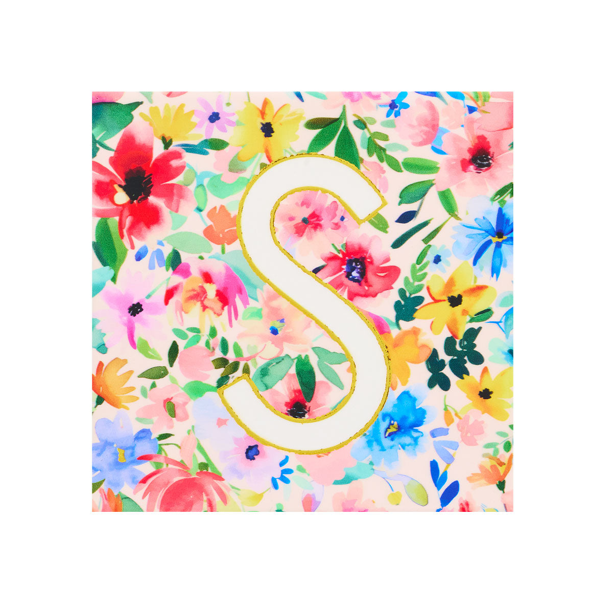 Monogram Multi Floral Coaster SMACKJEL