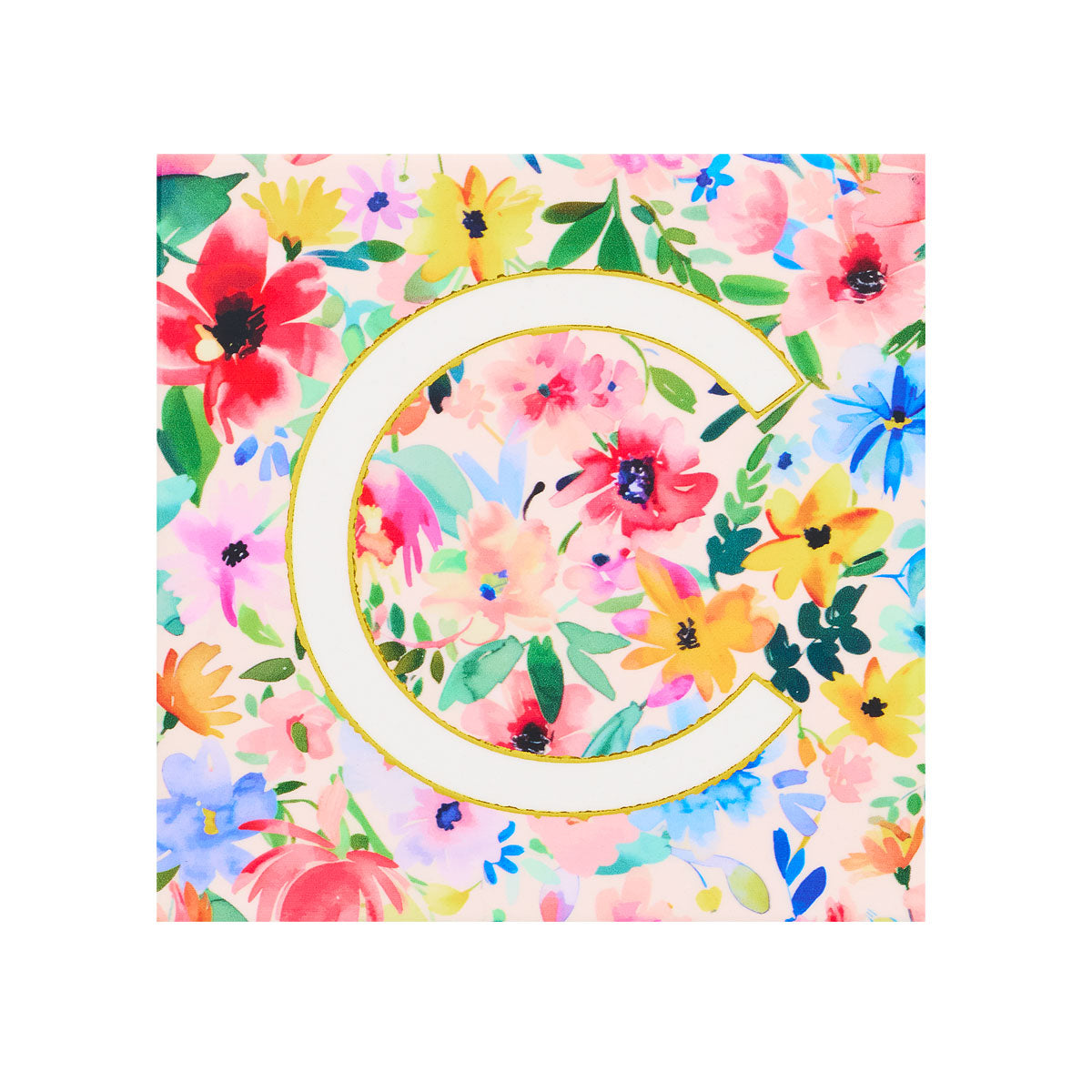 Monogram Multi Floral Coaster SMACKJEL