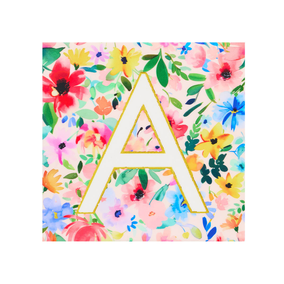 Monogram Multi Floral Coaster SMACKJEL