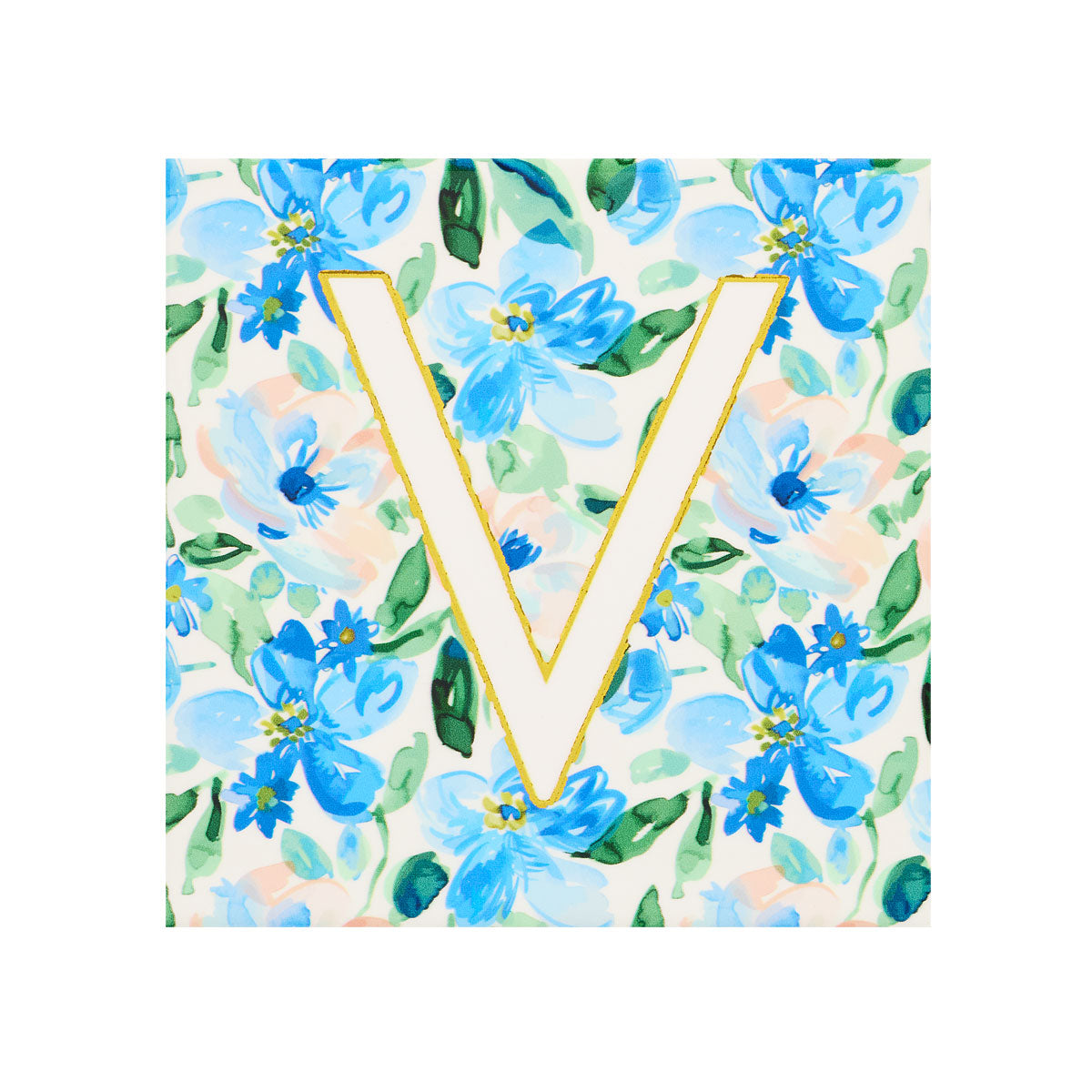 Monogram Multi Floral Coaster RBTPVNGH