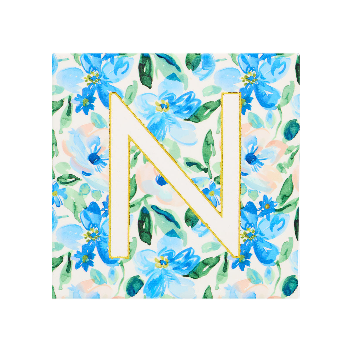 Monogram Multi Floral Coaster RBTPVNGH