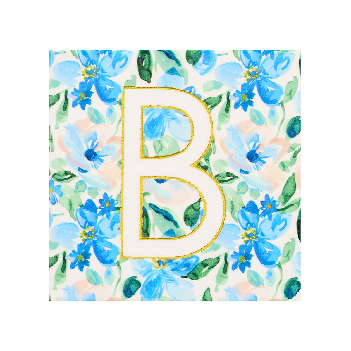 Monogram Multi Floral Coaster RBTPVNGH