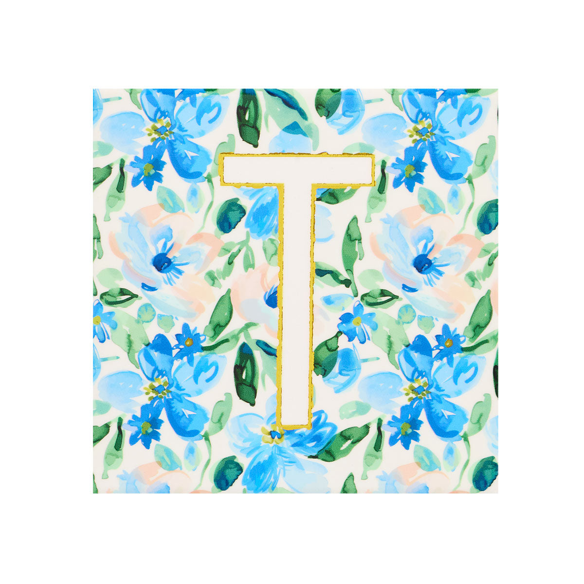 Monogram Multi Floral Coaster RBTPVNGH