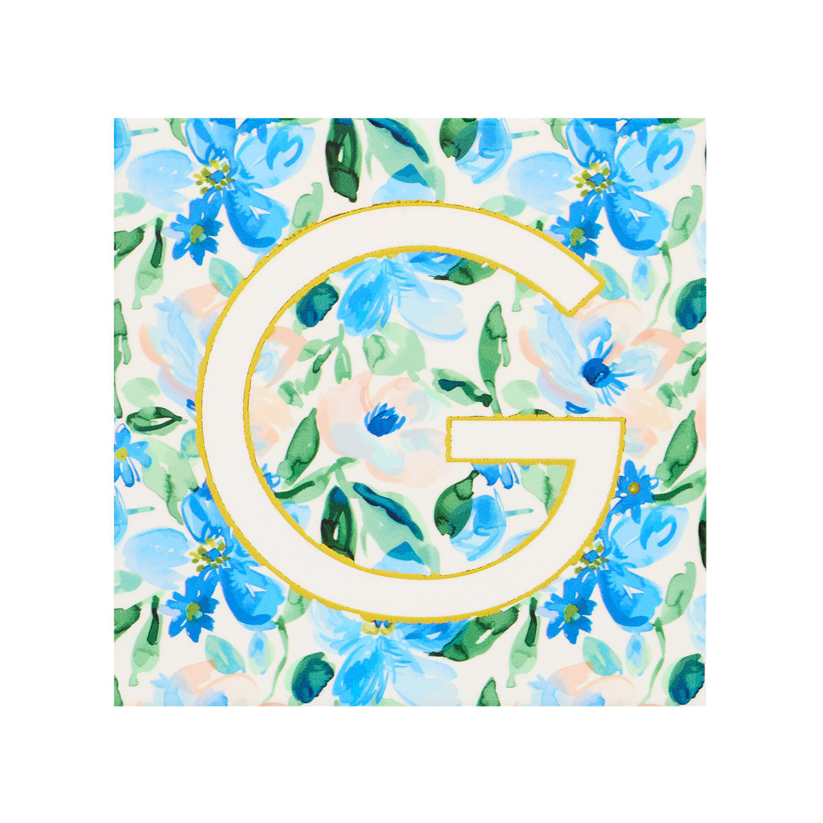 Monogram Multi Floral Coaster RBTPVNGH
