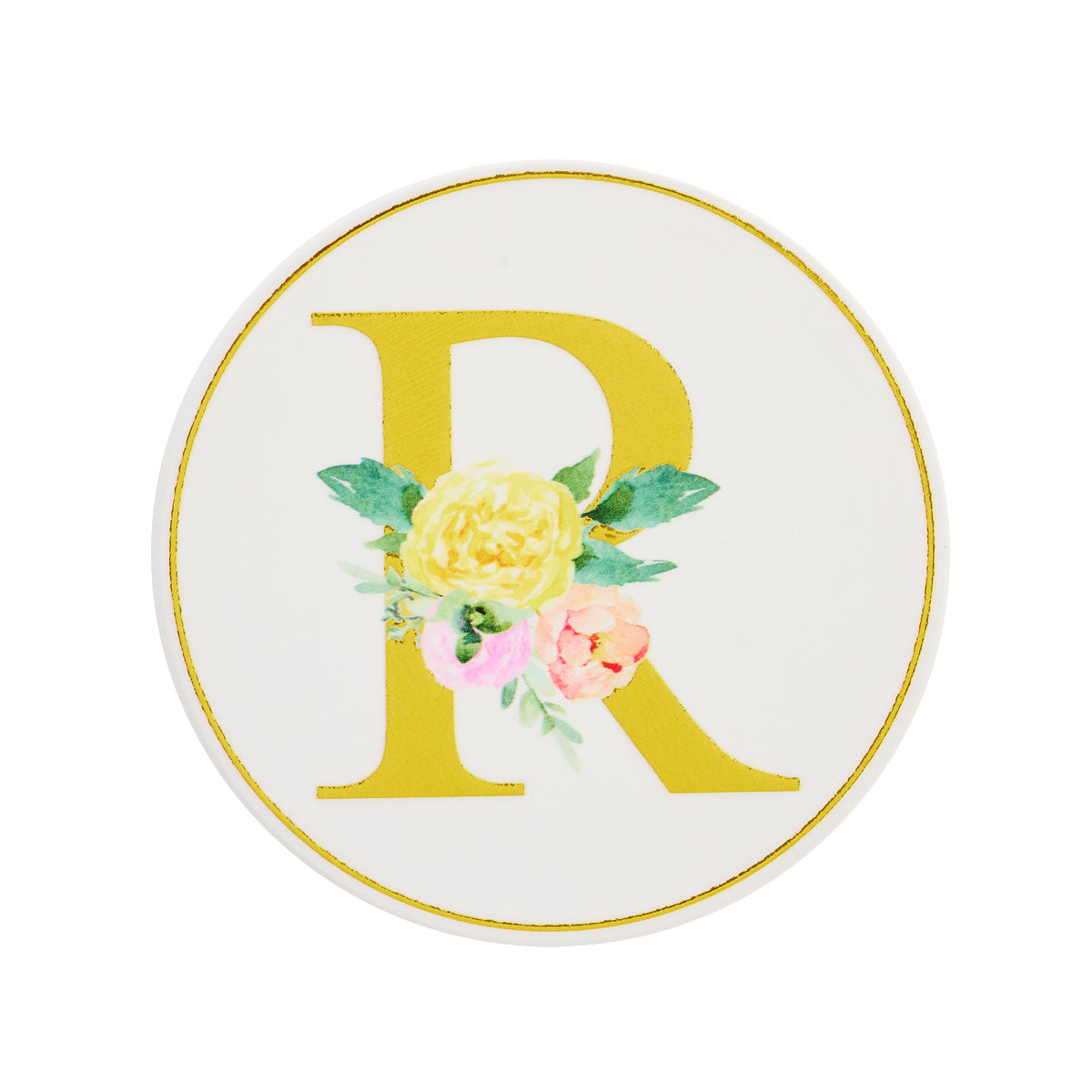 Round Monogram Coaster RBTPVNGH