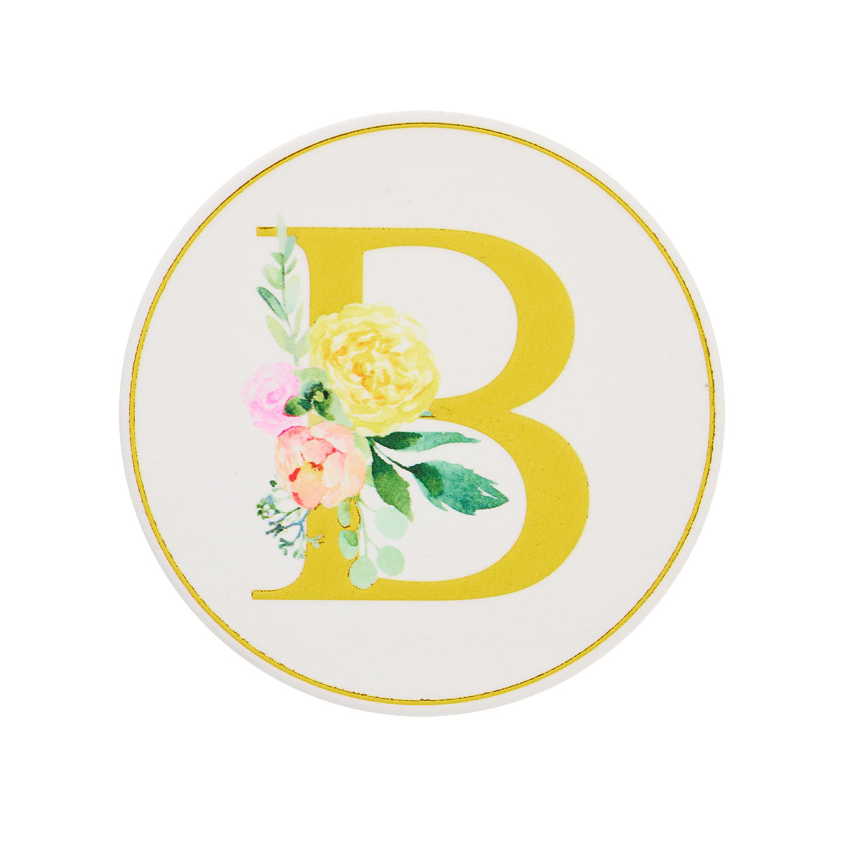 Round Monogram Coaster RBTPVNGH
